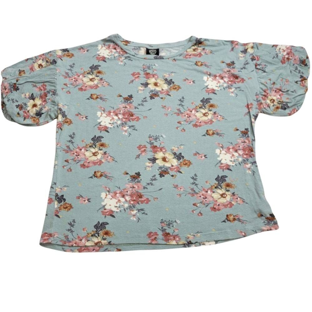 Bobeau floral blouse XL